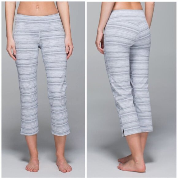 Lululemon City Kick It Pant *Luxtreme Cyber Stripe White Silver Fox - Picture 1 of 7